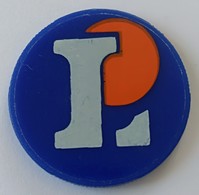 Jeton De Caddie - Leclerc - 1 Euro - En Plastique - - Jetons De Caddies