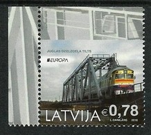 LETONIA/ LATVIA/ LETTLAND/ LETTONIE -EUROPA 2018 - "PUENTES.- BRIDGES - BRÜCKEN - PONTS".-  SERIE Del CARNET - 2018