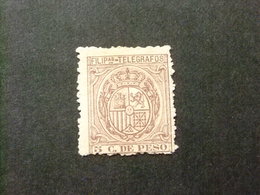 Filipinas Philippines 1896 Escudo De España - Edifil 61 (*)Yvert 71 (*)  Telegrafos - Philippines