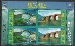 NAGORNO KARABAKH/ ARMENIA KARABAKH/ BERGKARABAKH -EUROPA 2018 - "PUENTES.- BRIDGES - BRÜCKEN - PONTS".- 2 Serie 2 V. CBS - 2018