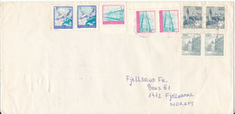 Yugoslavia Cover Sent To Norway 1992 With More Stamps (the Flap On The Backside Of The Cover Is Missing) - Briefe U. Dokumente