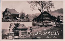Gais Appenzell, Die 3 Ruehüsli (6868) Pli D'angle - Gais
