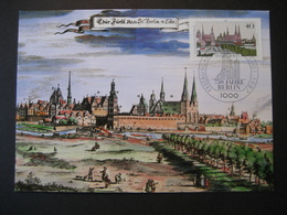 Deutschland Westberlin Maxicard 1987- FDC Maxicard 750 Jahre Berlin - Maximum Kaarten