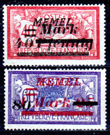 Memel-018 - Emissione 1922 (+) LH - Serie Completa - Senza Difetti Occulti.) - Unused Stamps