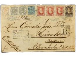 147 BRASIL. Sc.71 (3), 74, 86, 87 (2). 1886 (4 Dic.). CAMPINAS A ALEMANIA. <B>10 Reis, 20 Reis</B> (2), <B>50 Reis, 80 R - Sonstige & Ohne Zuordnung