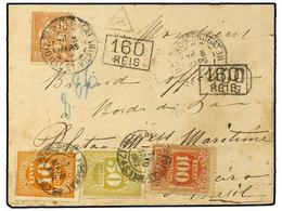 149 BRASIL. 1902 (March 3). Cover To RIO DE JANEIRO From DINAN Underpaid By 1900 <B>15 C.</B> Orange, Taxed On Arrival W - Other & Unclassified