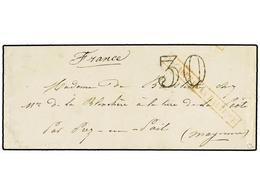 215 FRANCIA. 1854. <B>GUERRA DE CRIMEA.</B> Sobre Sin El Texto Circulado A FRANCIA. Marca <B>ESCADRE DE LA BALTIQUE </B> - Other & Unclassified