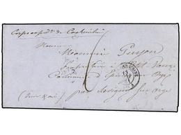 417 INDOCHINA FRANCESA. 1861 (13 Mayo). <B>CAMPAÑA FRANCO-ESPAÑOLA EN CONCHINCHINA 1858-1862.</B> SAIGON A FRANCIA. Cart - Other & Unclassified