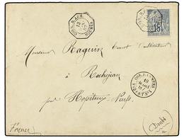 437 NUEVA CALEDONIA. Ce.51. 1887 (March 13). Military Cover From NOUMEA To FRANCE Franked By General Issues Dubois <B>15 - Other & Unclassified