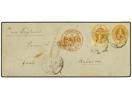 456 ALEMANIA ANTIGUOS ESTADOS: SCHLESWIG-HOLSTEIN. 1867 (Aug 1). Cover From ECKERNFÖRDE To MADEIRA Via London, Franked B - Other & Unclassified