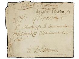 461 ALEMANIA. 1806 (October 14). ECKARTSBERG To FRANCE. Entire Letter <B>EXTRAIT MOUTUAIRE </B>(Mortuary Extract) With < - Autres & Non Classés