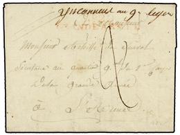 462 ALEMANIA. 1807. MUSSACH? To CUARTIER GRAL. DU 1er CORPS DE LA GRANDE ARMÉE. Entire Letter With Red <B>Nº 22/GRANDE A - Sonstige & Ohne Zuordnung