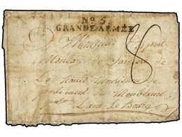 463 ALEMANIA. 1808 (April 8). Entire Letter Without Origen To FRANCE. <B>Nº 5/GRANDE ARMEE</B> Mark. - Other & Unclassified