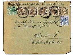 475 AFRICA DEL SUDOESTE ALEMANA. 1899. Cover To BERLIN Ex Colonial-Gesellschaft Fur Sudwest-Afrika; Franked By 1889 Reic - Other & Unclassified