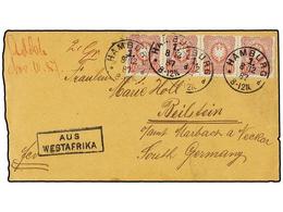 544 COSTA DE ORO. Sc.39. 1887 (Nov. 10). Cover To REILSTEIN (Germany) From The 'Basel Mission Factory' In ADDAH (Gold Co - Sonstige & Ohne Zuordnung