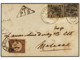 561 MALAYA. 1925. PORT SWTTENHAM (Selangor) To MALACCA (Malaya). Postcard Franked With <B>1 Cto.</B> Black Straits Settl - Other & Unclassified