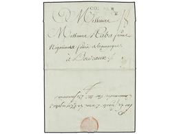 568 MAURICIO. 1790 (September 18). ISLE DE FRANCE To BORDEAUX. Entire Letter With <B>COL. PAR/L'ORIENT</B> Entry Mark (S - Other & Unclassified