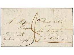 581 MAURICIO. 1825. PORT LOUIS To PARÍS. Entire Letter, Endorsed <I>'Par Le Courier Du Golfe'</I>. <B>COLONIES PAR/PAIMB - Other & Unclassified