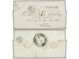 583 MAURICIO. 1834. PORT LOUIS To PARIS. Entire Letter Wtih <B>AGENCE CONSULAR DE FRANCE/MAURICE</B> On Reverse. On Fron - Other & Unclassified
