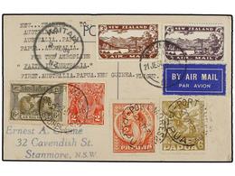 613 NUEVA ZELANDA. 1934 (July 2). WELLINGTON To AUSTRALIA Via PAPUA Per The Aeroplane 'Faith In Australia'. Commemorativ - Other & Unclassified