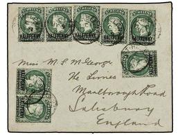 620 SANTA HELENA. Sg.36. 1902. ST. HELENA To ENGLAND. Envelope Franked With Eight Stamps Of <B>1/2 D.</B> <B>on</B> <B>6 - Autres & Non Classés