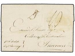 622 SAN KITTS-NEVIS. 1789. OLD ROAD To INVERNESS (Scotland). Entire Letter Endorsed <I>'pr. Sta. Isabella, Capt. Camagip - Autres & Non Classés