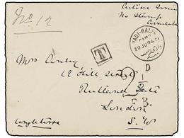 633 SUDAN. 1896 (June 29). <B>MAHDISTA WAR. FIRKET BATTLE (June 7, 1896)</B>. Envelope With Full Contents Datalined <I>' - Andere & Zonder Classificatie