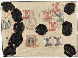 748 NEPAL. 1944. KATMANDU To BOMBAY. <B>3 P. </B>(2),<B> 1 A.</B> (4), <B>8 A.</B> (2) And <B>1 R.</B> Indian Stamps On  - Other & Unclassified