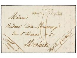 820 POLONIA. 1813 (Jul. 12). SCHÖRIBORN Pres Liegnitz (Poland) To MORLAIX. Entire Letter With <B>Nº28/GRANDE ARMEE</B> M - Sonstige & Ohne Zuordnung