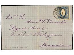 835 PORTUGAL. 1880 (Nov 12). Entire Letter From Lisbon To Demerara (British Guiana<B>)</B> Addressed To The Portuguese C - Other & Unclassified