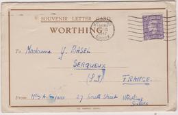 Royaume-uni  Worthing Letter Card 5 Cartes Depliant - Worthing