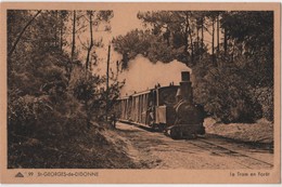 CPA 17 Saint Georges De Didonne Tramway - Tramways