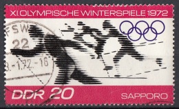 Germania Democratica 1971 Sc. 1346 Sapporo Olimpiadi Invernali -  Long·distance Skiing DDR  Used - Winter 1972: Sapporo