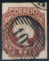 Portugal, 1856/8, # 10, "102" Viana Do Castelo, Used - Gebruikt