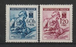 MiNr. 111 - 112 Deutschland Besetzungsausgaben II. Weltkrieg Böhmen Und Mähren       1942, 1. Sept. Rotes Kreuz. - Unused Stamps