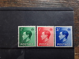 GB King Edward VIII , 1936, 3 Timbres Yvert No 205, 206, 208 Neufs * MH, TB - Ongebruikt