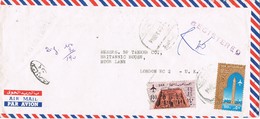 28541. Carta Aerea Certificada ALEXANDRIA (Egypt) 1971. Marca Censura - Cartas & Documentos