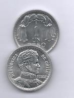 CHILE 1 PESO 1954 KM179 - Cile