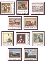 Danemark: Lot De 10 Valeurs, Art; Tableau - Collezioni