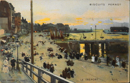 CPA. - Peintre & Illustrateur LOIR LUIGI - Les Plages De France - Le TREPORT - Publicite Biscuits Pernot - TBE - Loir