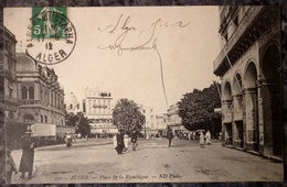 ALGERIE.ALGER.PLACE DE LA REPUBLIQUE.CIRCULE 1912.TBE. - Alger