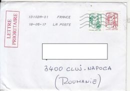 71060- MARIANNE OF CIAPPA & KAWENA, STAMPS ON COVER, 2017, FRANCE - 2013-2018 Marianne Van Ciappa-Kawena