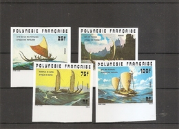 Polynésie - Bateaux Polynésiens  ( 111/114 Non Dentelés XXX -MNH) - Ongetande, Proeven & Plaatfouten