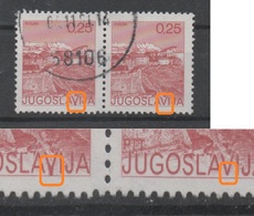 Yugoslavia, Error, Used, 1985, Michel 2137, Budva - Montenegro, Y Instead Of V In JUGOSLAVIJA - Used Stamps