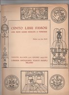 Catalogue De Vente Aux Enchères 1935 " Cento Libri Famosi ..." - Te Identificeren