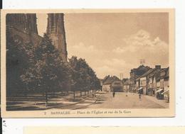 Sarralbe  Place De L'Eglise Et Rue De La Gare - Sarralbe