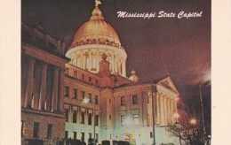 Mississippi Jackson State Capitol Building At Night - Jackson