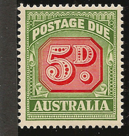 AUSTRALIA 1958 5d Due Die II SG D136a HM #ALL21 - Portomarken