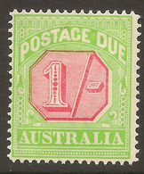 AUSTRALIA 1913 1/- Postage Due SG D85 HM #ALL16 - Portomarken