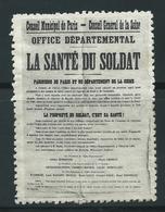 VIGNETTE PATRIOTIQUE DELANDRE - Slogan - Propagande  WWI WW1 Cinderella Poster Stamp 1914 1918 - Vignette Militari